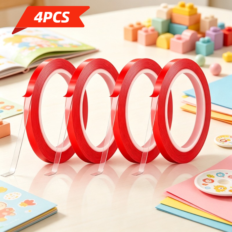 TEMU Nano Double-sided Tape - Super Strong , No Residue, Suitable For Indoor And Outdoor Use, Christmas And Halloween Holiday Decoration, Wall, Car,