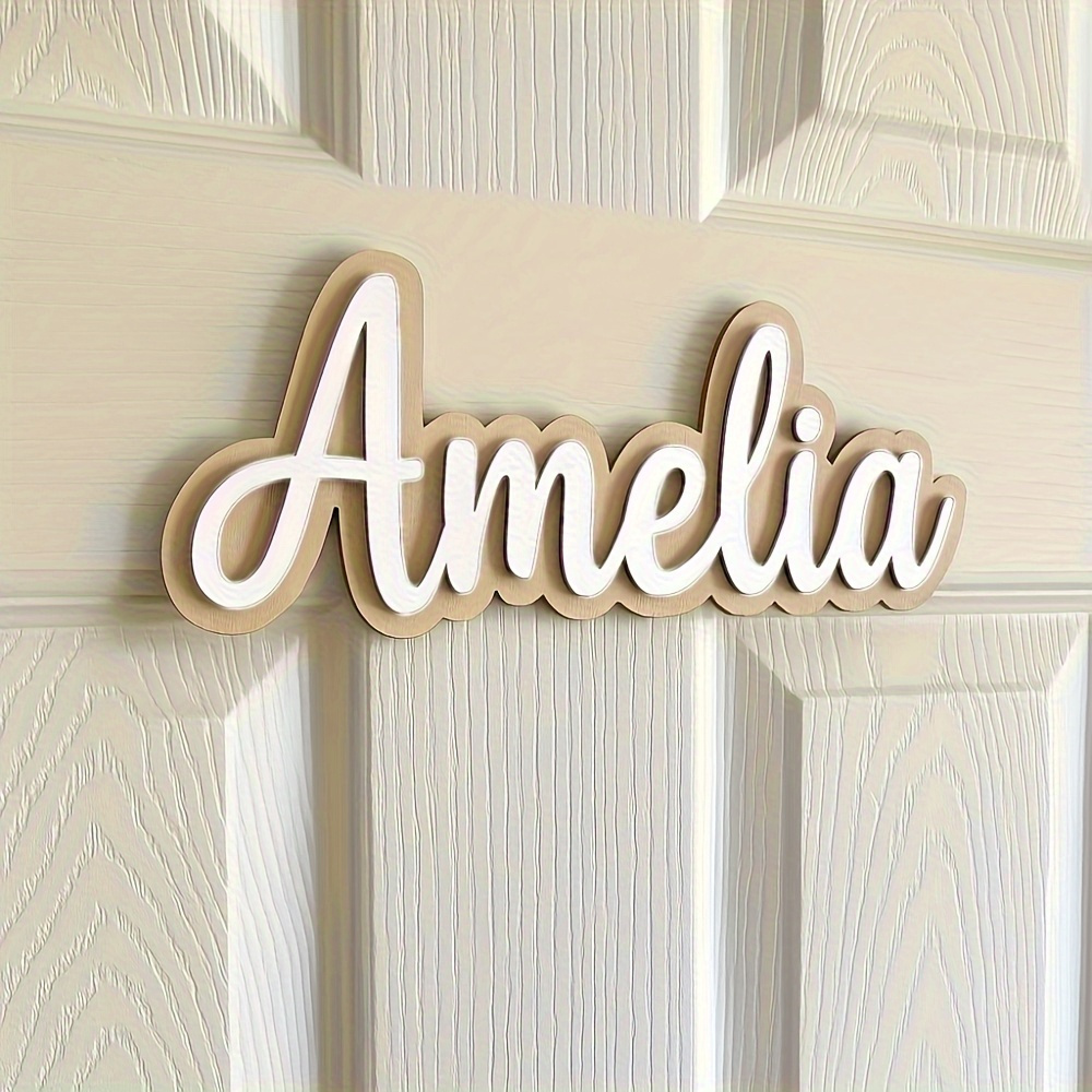 E-shop Individuelles personalisiertes Acryl-Türschild - Elegante, gestaltete, wandmontierte Türnummernplakette für Apartment, Schlafzimmer oder