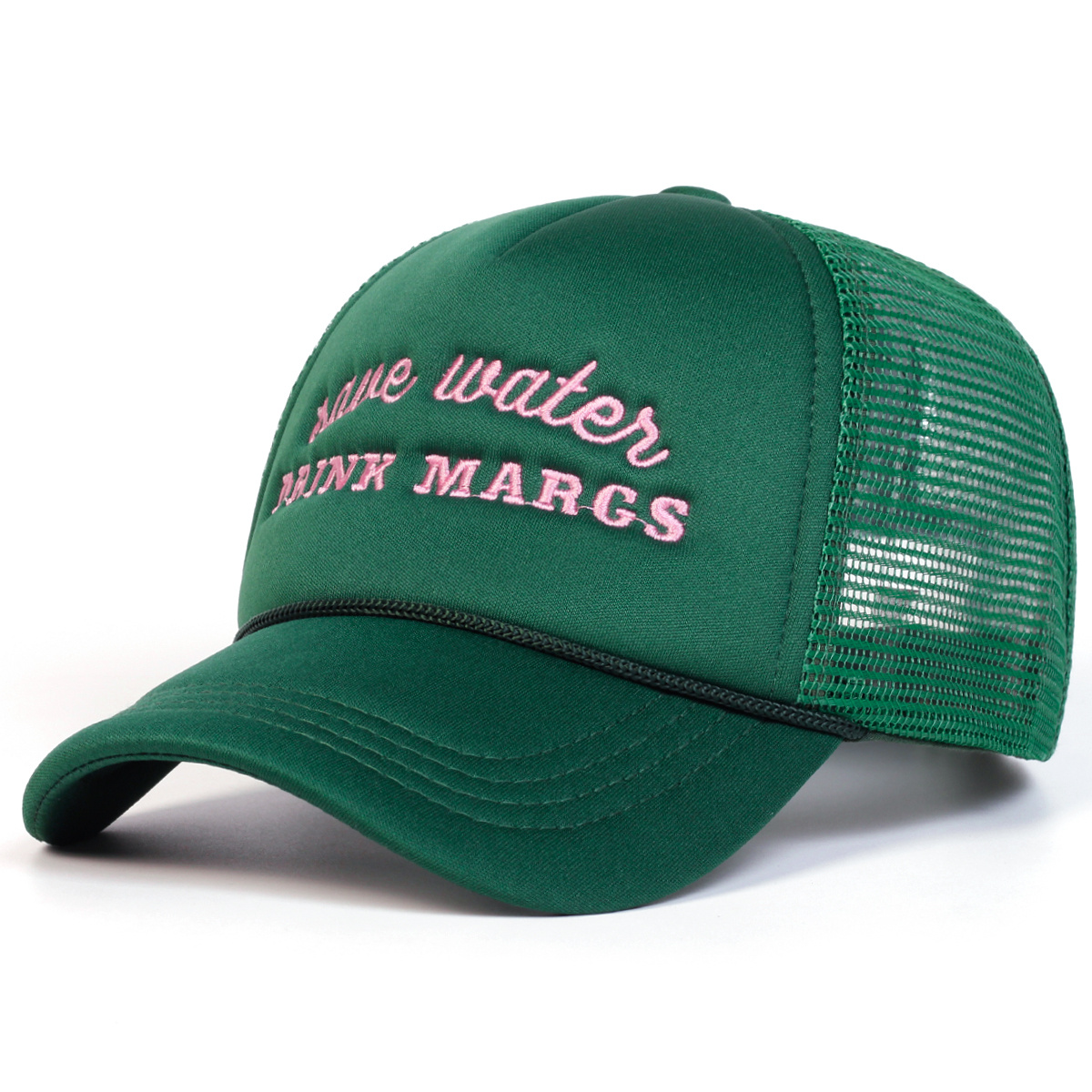 TEMU Casquette de baseball pour femmes DRINK MARGS, casquette en filet, chapeau de soleil réglable pour l'extérieur, chapeau décontracté, printemps,