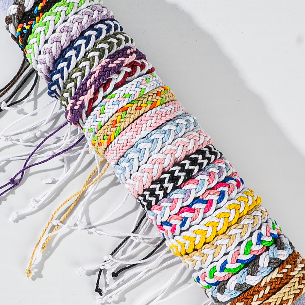 12pcs Bohemian Braided Bracelet Set, Unisex