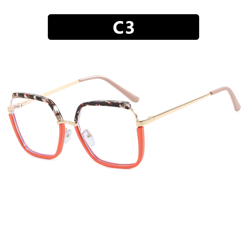 Irregular Square Glasses With Tr90 Metal Frames, -blocking Eyewear For Women