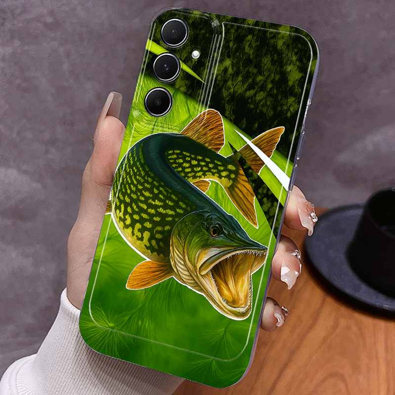 TEMU Phone Case - 2d Flat Silhouette Style Green Crocodile Print Phone Case Suitable For Galaxy A02 A03s A04 A05s A06 A13 A14 A15 A16 5g A21s A22 A23