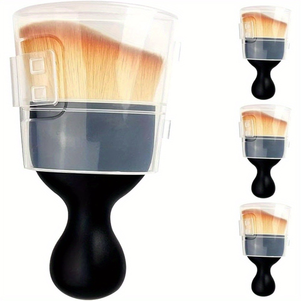 TEMU 4/ 8 Pack Car Interior Cleaning Tool Brush With Cover, Car Brush Car Detailing Brushes Interior Duster, Auto Interior Soft Cleaning Car Detailing Brush Dusting Tools, Free