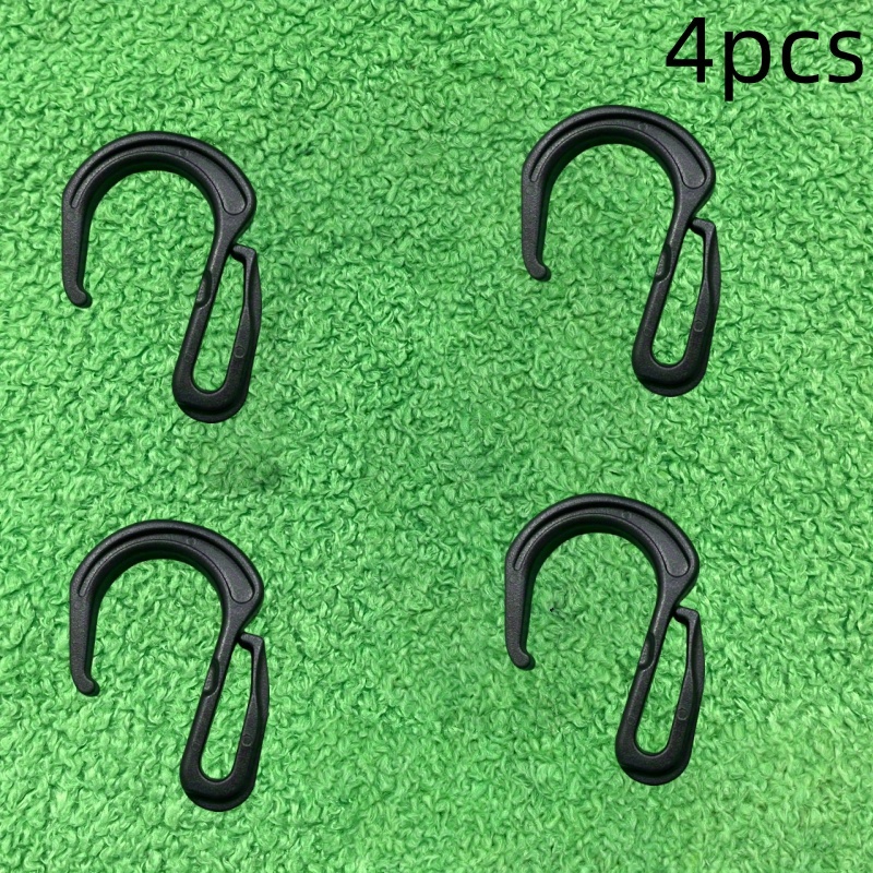 TEMU 4pcs Pratique Multifonctionnel Plastique Voiture Filet Poche Crochet Crochet de Question Boucle Rangement Bijoux Crochet de Rangement