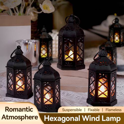 2/ 4/ 6/ 12pcs Family Holiday Decorative Hanging Lights Mini Decorative Candle Hanging European Lantern LED Electronic Candlelight Lamp with 3 , Suitable for Christmas Gift, Party , Christmas Decoration Lights