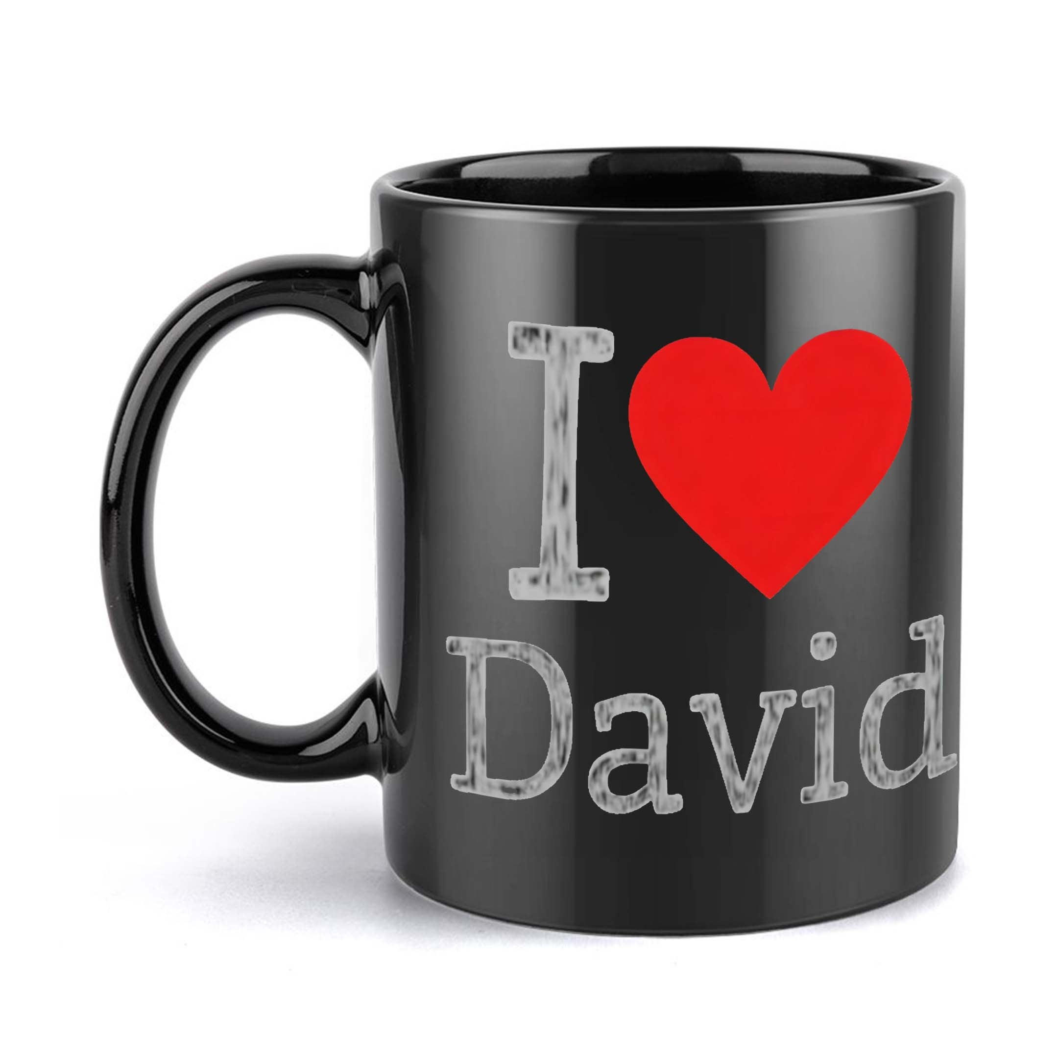 TEMU 1pc, Heart David Mug, 11 Ounce, Holiday Gift, Birthday Present, Christmas Present, Summer Present, Best For Christmas