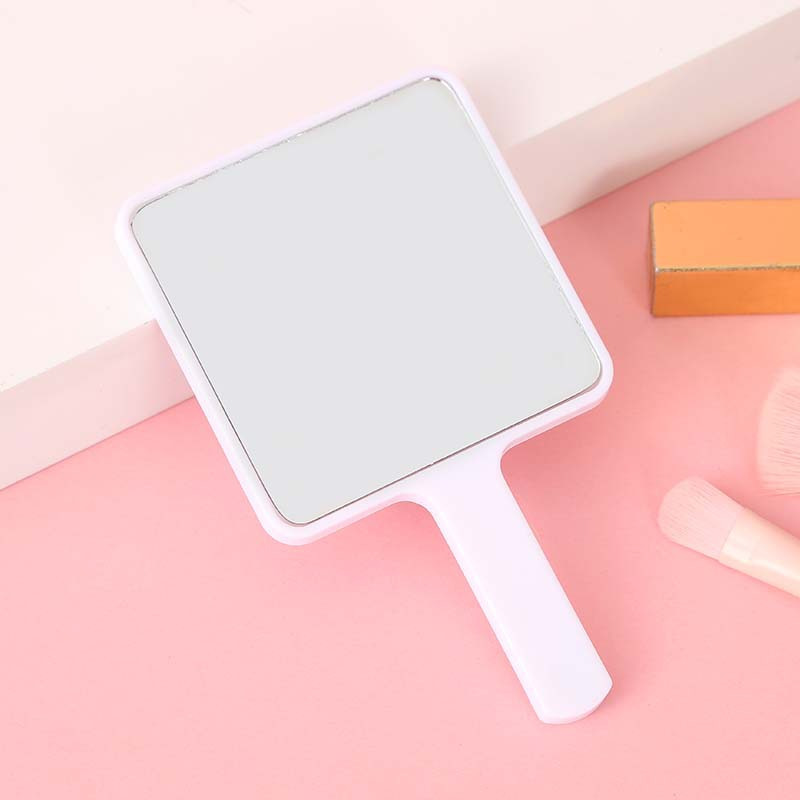 TEMU 1pc 11cm Handheld Makeup Mirror, Small Portable Mirror With Handle For Girls And Students, Essential Gift For Touch-ups, Travel Essentials