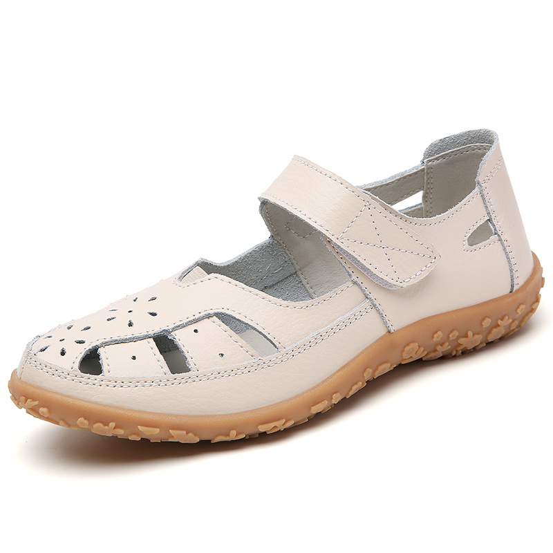 Women's Casual Hollow Breathable Flat Sandals For Summer, Fashionable Plus Size Women's Sandals, Women Shoes