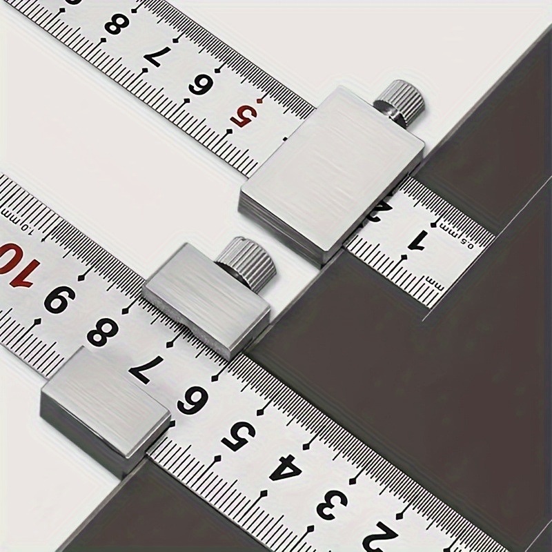 Aluminum Alloy Ruler Positioning Block – Precision Stop For Woodworking, Labs & Manufacturing
