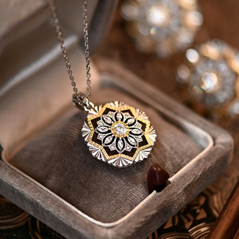 TEMU READKISS Collier Bohème Vintage pour Femme avec Synthétique - Pendentif d' avec Placage K et Émail, Convient pour , , , les Vacances, Rétro, la