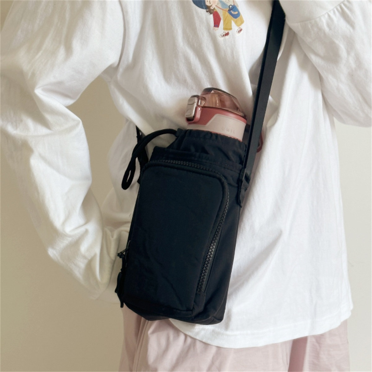 Sac De Transport Pour Bouteille D'eau, Porte-bouteille, Support De Poignet à L'épaule Réglable, Accessoires Pour Bouteille D' | Achetez Plus, Économisez Plus