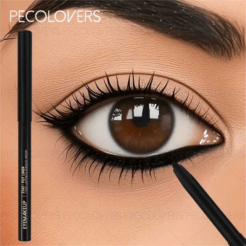 1pc smooth black eyeliner pen waterproof and sweat resistant for long lasting wear high quality non tarnishing makeup lovers   valentines day gift