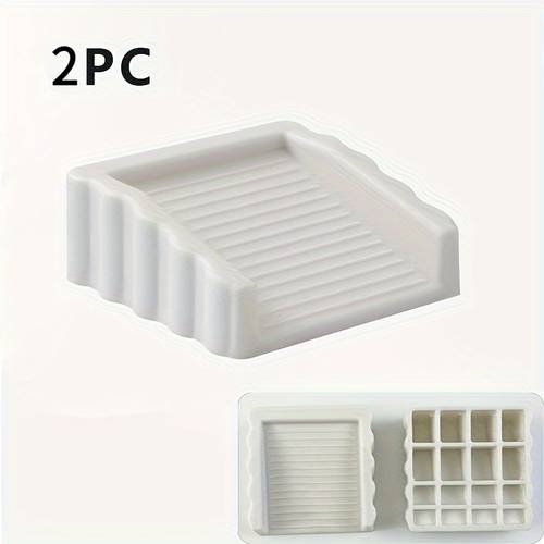 2pcs creative windproof plastic matte surface wedge safety door blocker anti collision in