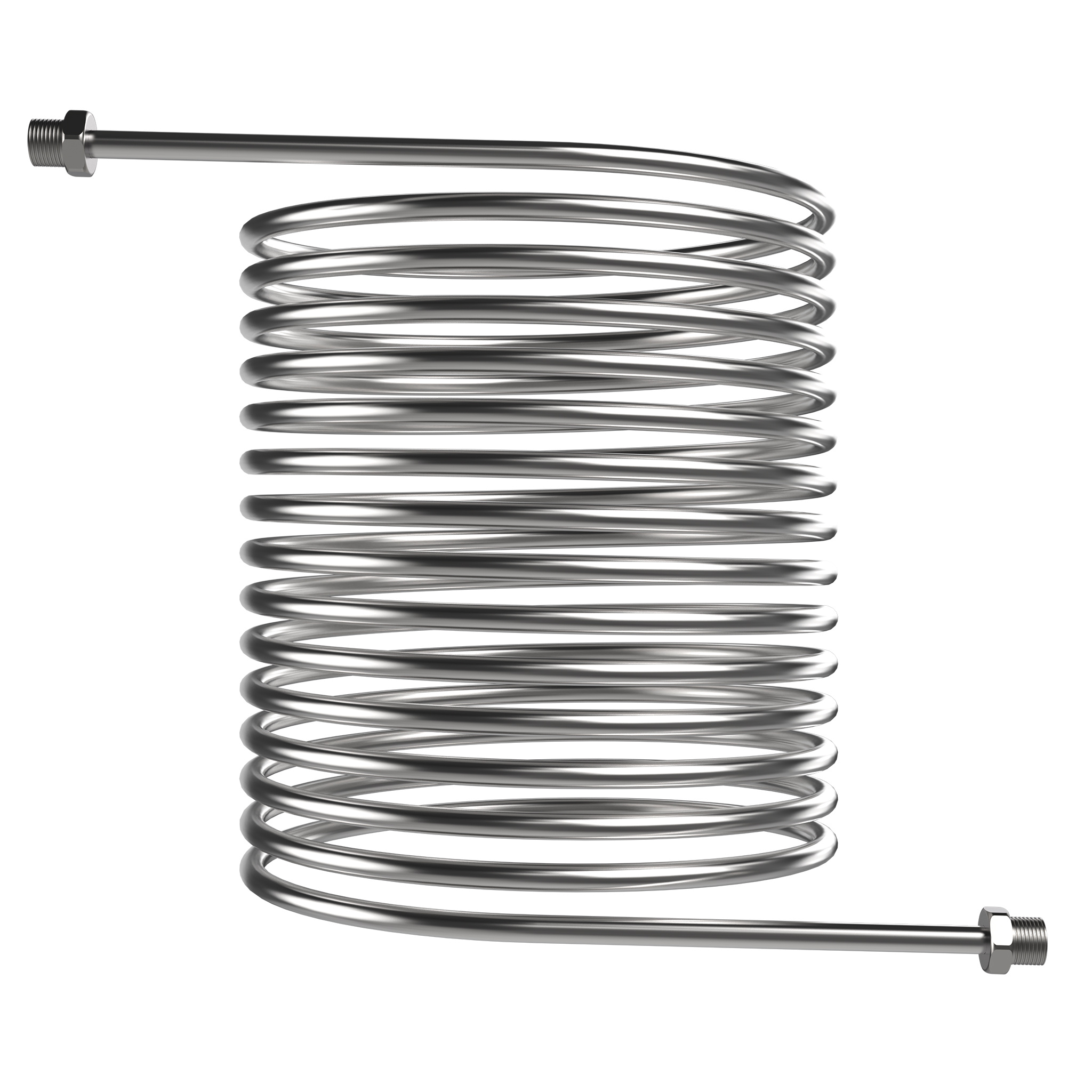 Image of Stainless Steel Pool Heater Coil 14m, Diameter For Fire , 1/2" Connector, Outdoor Water Heater For Swimming Pool, Camping, Garden, Hot Tub, Off-grid Shower