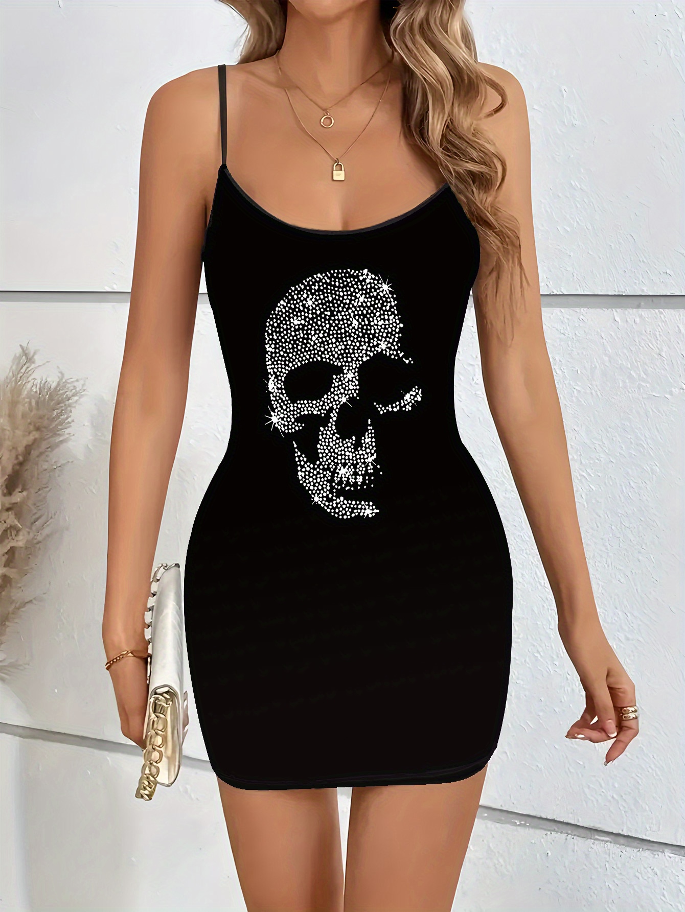 chinese dress ladies Women's Skull Dress  Goth N' Rock
