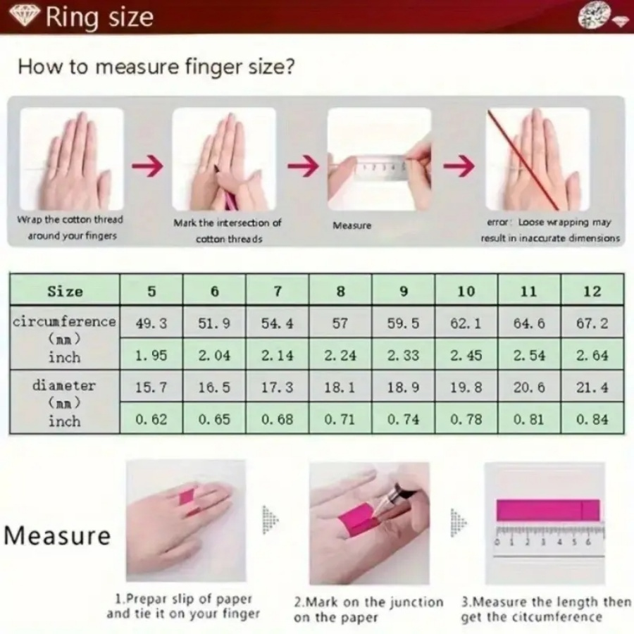 Water Resistant Square Zirconia Promise Ring Set for Engagement & Wedding