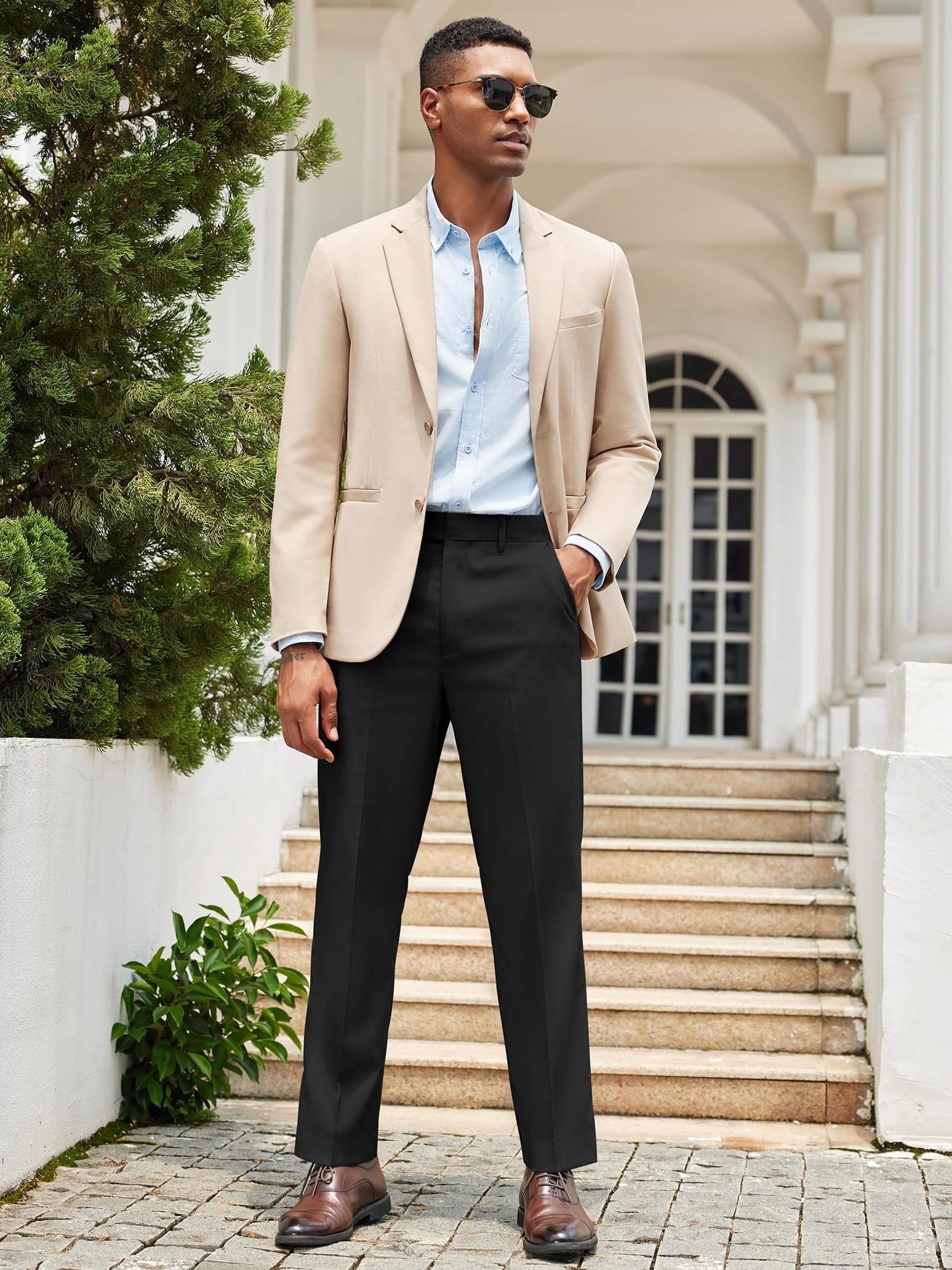 white christmas dresses ForTheFit Charlie' Tall Men's Stretch Cotton Twill Chinos - Tailored / Slim Fit main image 0