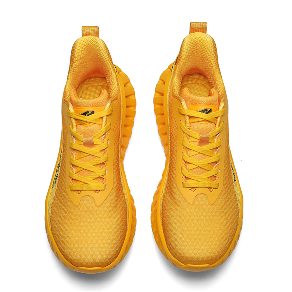 [Sneakers] Men'S Women'S Road Running Shoes, Thick Sole Casual Athletic Shoes for Men, Teenager Outdoor Sports Design, Comfortable Breathable Fabric Upper, Cushioning Shock-Absorbing MD Sole, Non-Slip And Wear-Resistant, Low-Top Lace-Up Closure