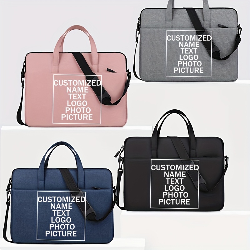 Customized Laptop Bag with Personalized Name and Logo Printing