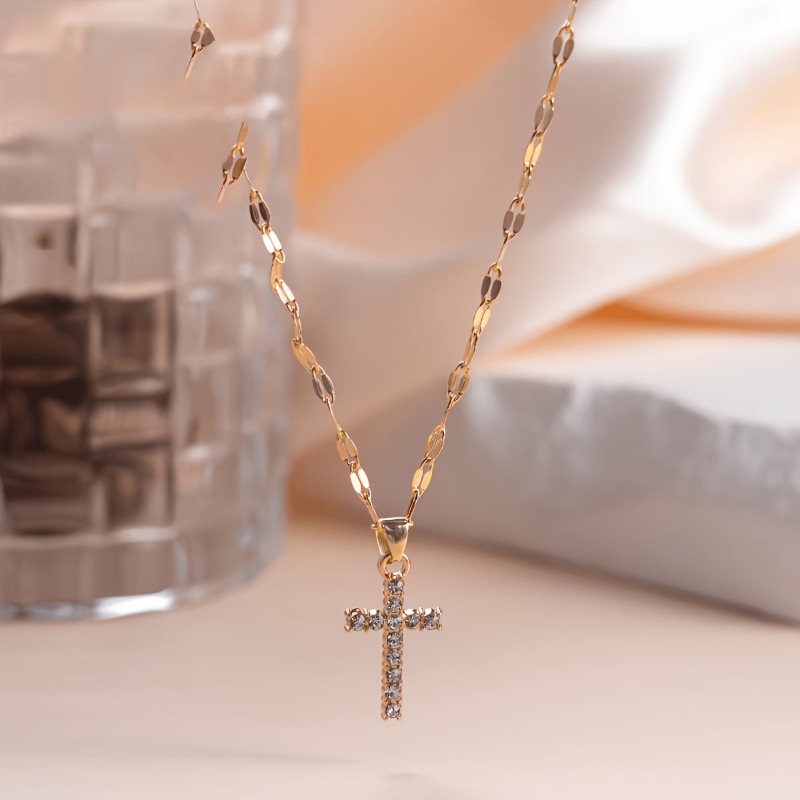 Women's 18K Gold Plated Stainless Steel Elegant Necklace