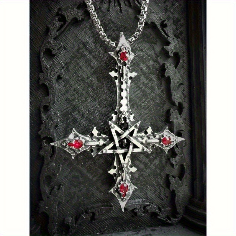 Vintage gothic cross necklace