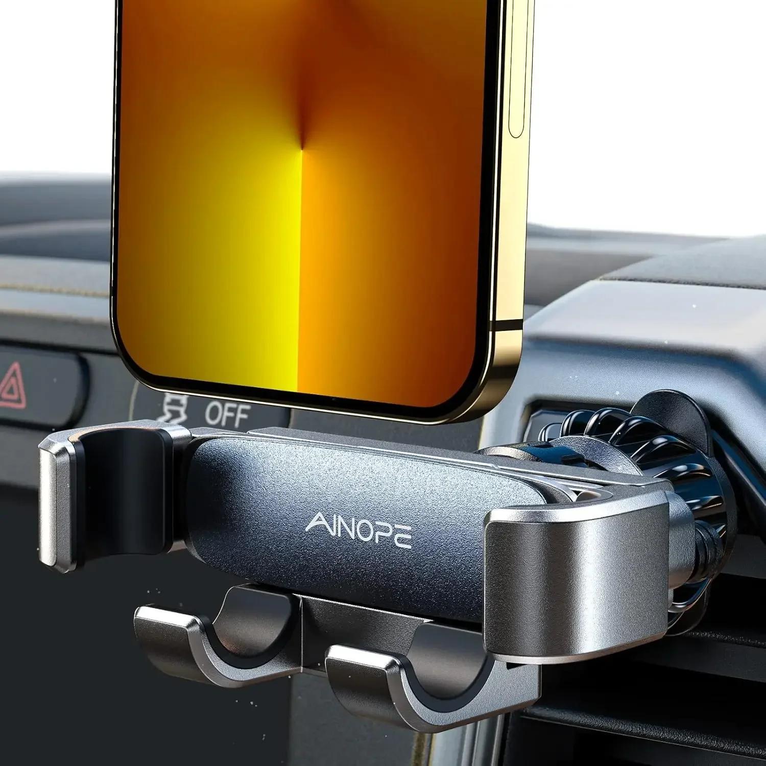 Ainope Phone Mount For Car Vent 2025 Gravity Air Vent Car Phone Holder Mount For Iphone 15 Pro Max 14 13 12