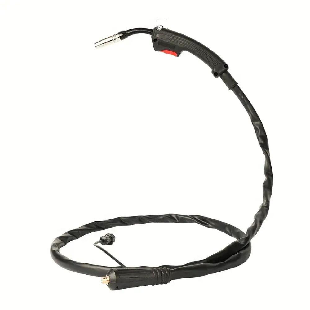 TEMU 1pc Gasless Self ( Connecting Cable Sold) -protective Welding Torch, Metal Material, Anti-aging Resistance, Heavy-duty Cable, Wire And Current