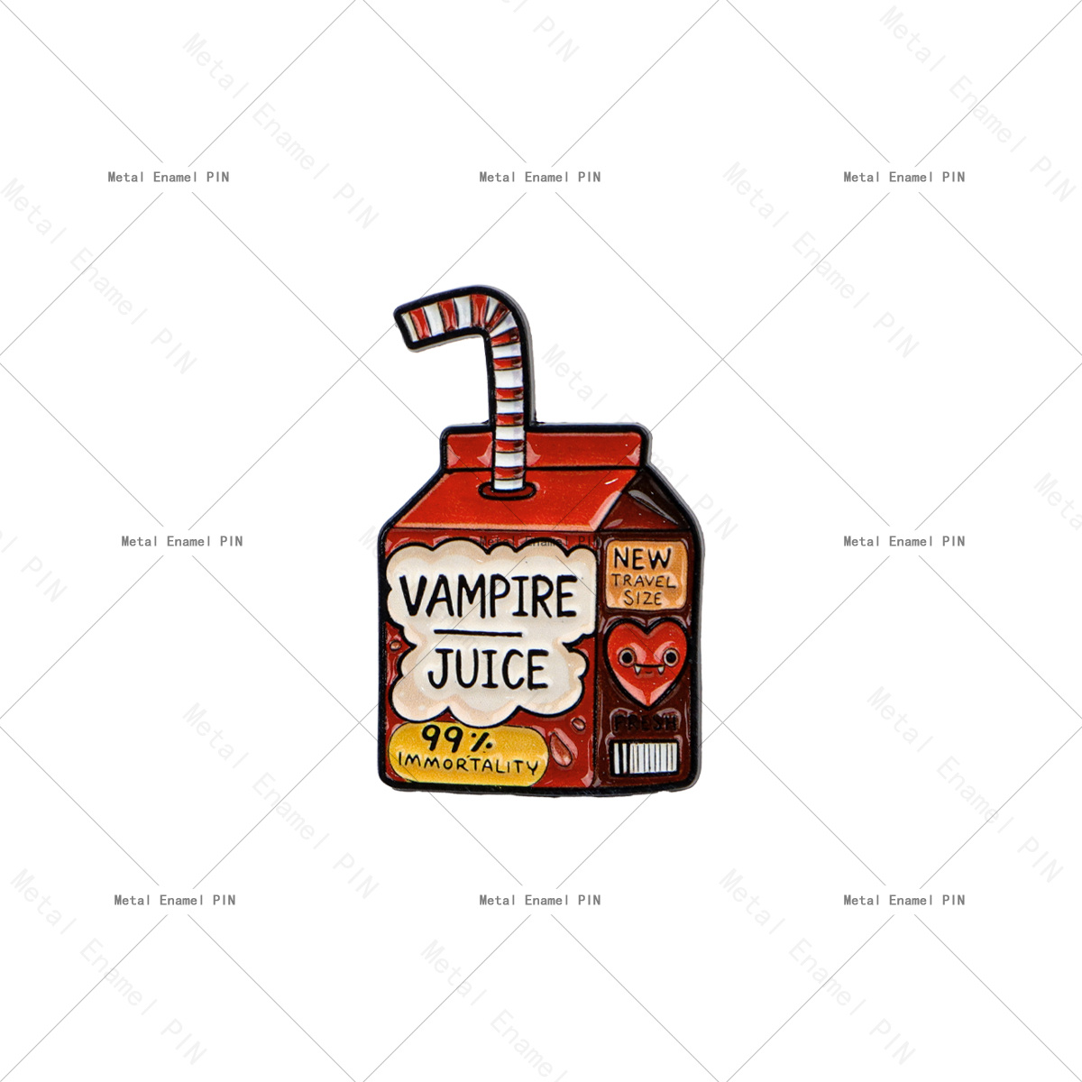 TEMU Épingles et broches en émail à revers "VAMPIRE JUICE", épingles-badges pour sacs à dos, sacs, décoration de sac à dos , cadeaux pour amis