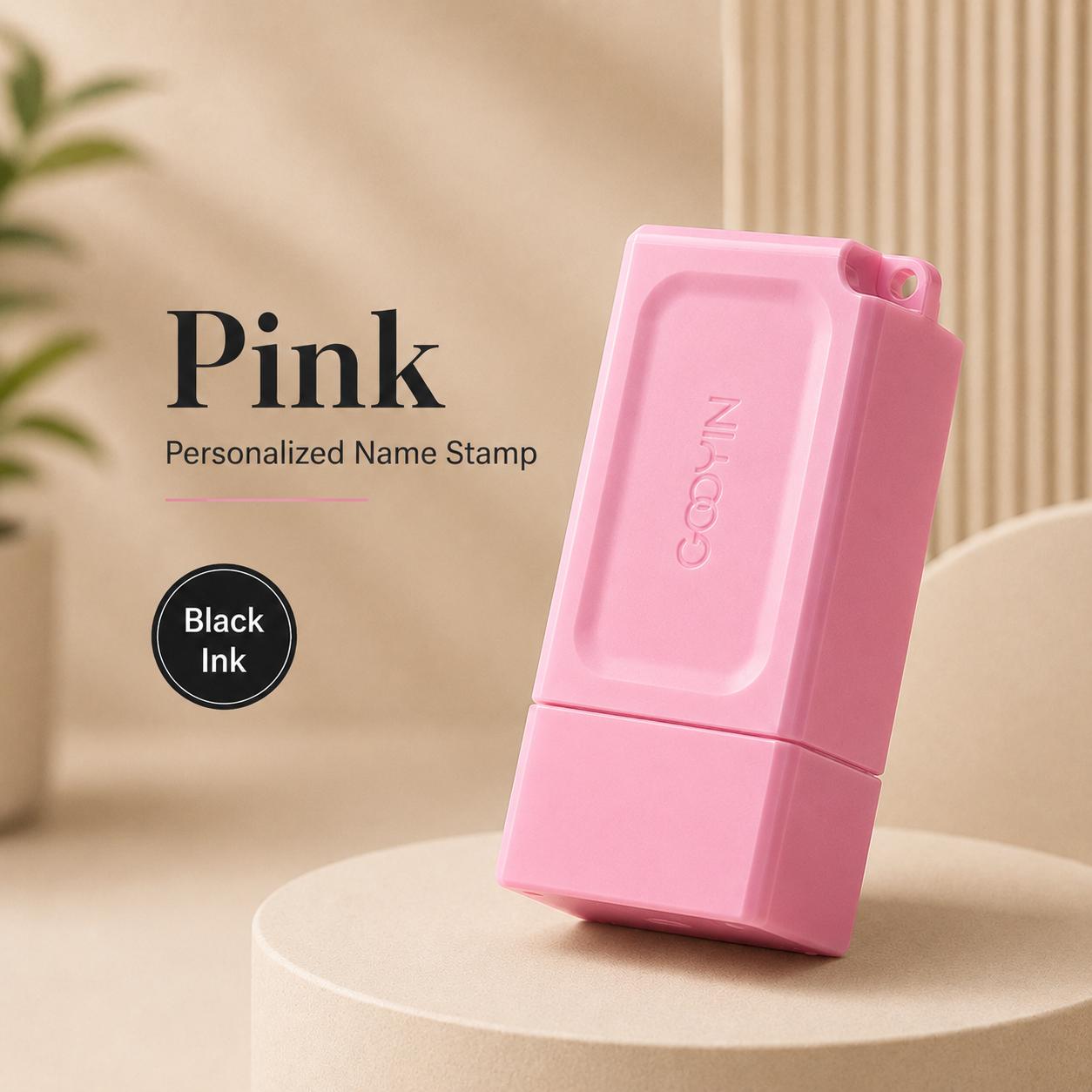 TEMU Personalized Macaron-colored Stamps With Built-in Ink, Customizable With English Names, Perfect For Personal Stamps And , Ideal For Marking