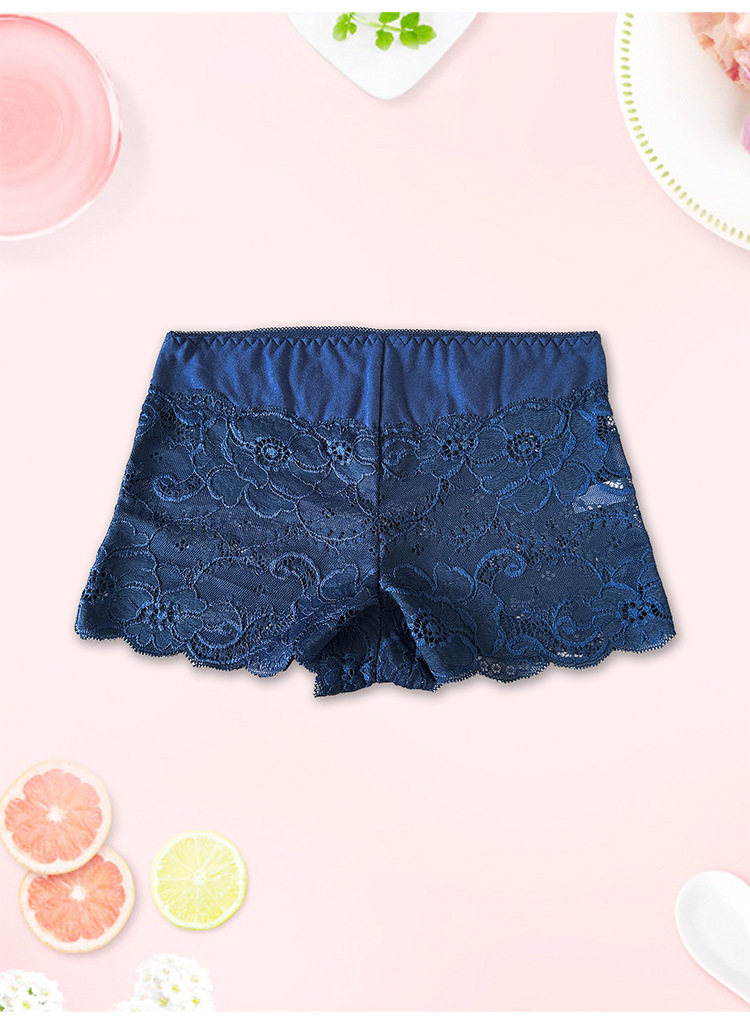 6-Pack New Lace Panties, Lace Boxer Briefs, Women'S Solid Color Panties, Assorted Colors, Breathable And Sweat-Absorbing, Dry And Comfortable Women'S Boxer Briefs, Underwear, Exuding a High-End Feel
