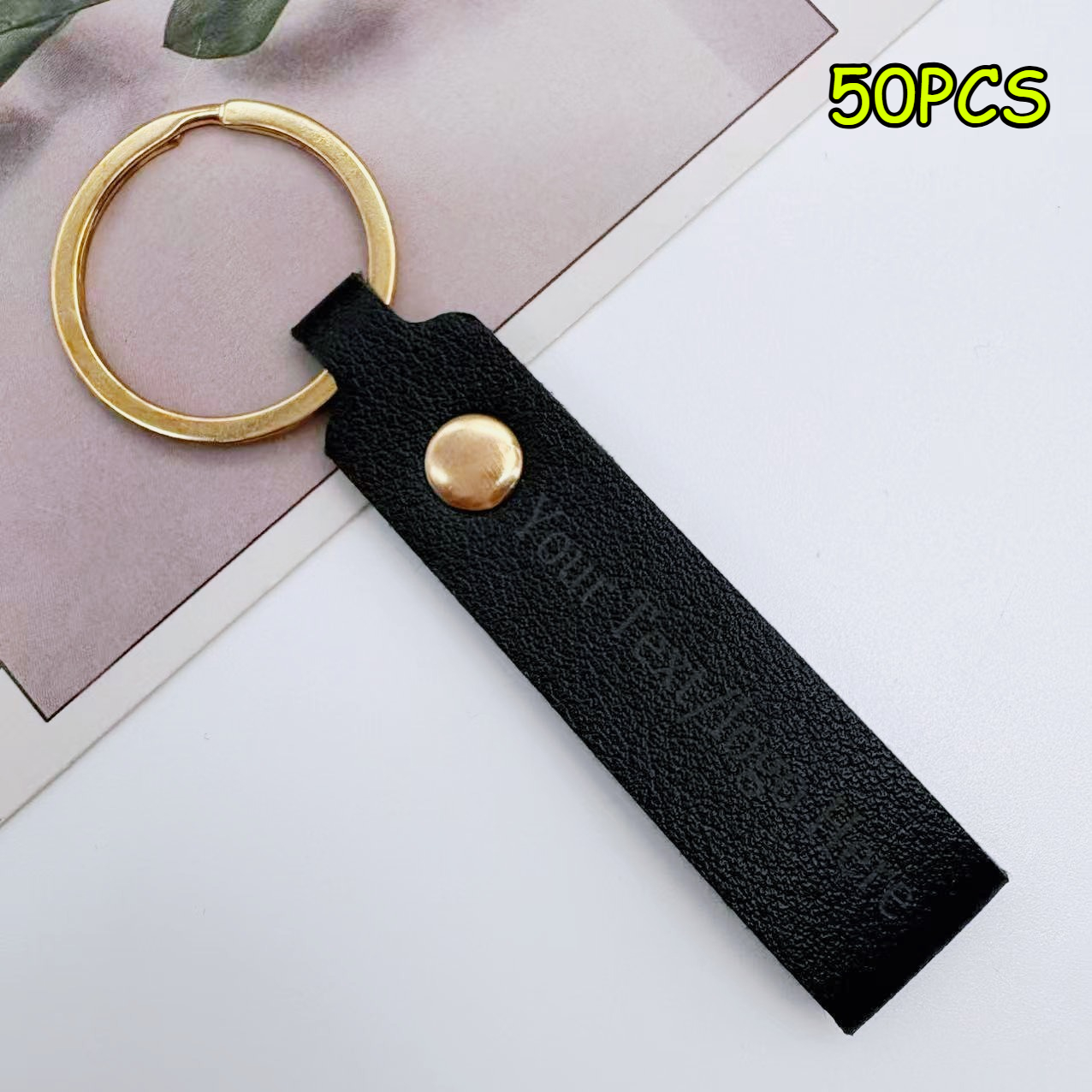 TEMU 50 Custom Laser-engraved Keychains, 12 Random Colors, With Personalized Name Tags. Suitable As Anti-loss Id Tags For Men And Women. An Gift For