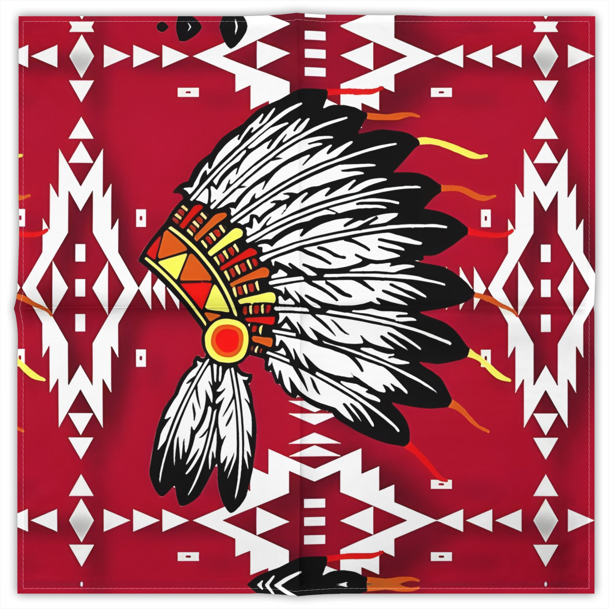 TEMU 2d Print Design 2d Print Design Local Headdress Unisex Printed Bandana Hip Hop Street Handkerchief Outdoor Stylish Scarf For Riding Hiking Party