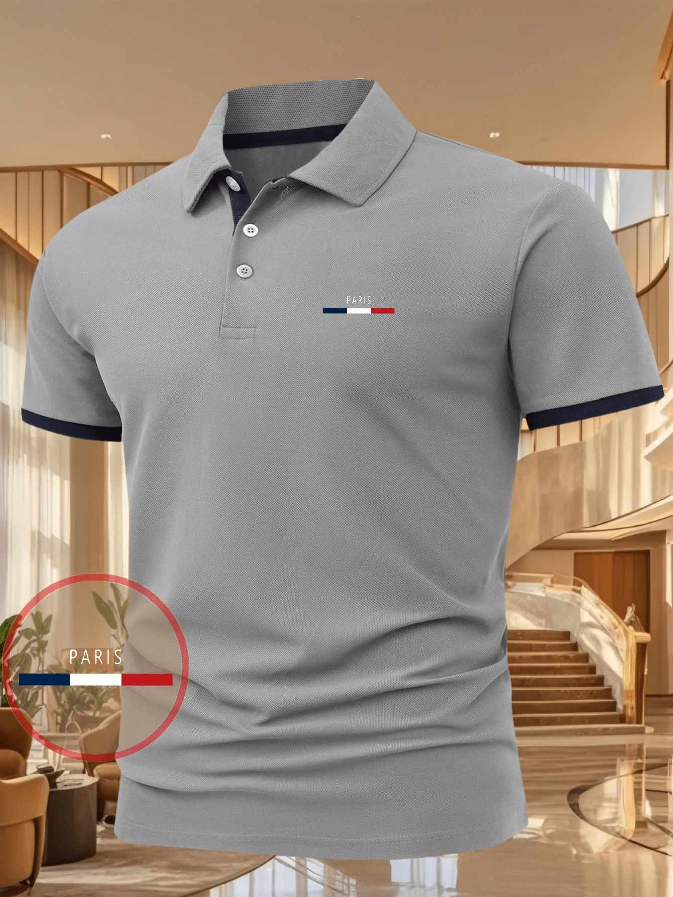 Men'S Casual Summer Print T-Shirt - a Stylish Short-Sleeve Top Featuring Geometric Designs, Lightweight And Breathable, Polo Shirt