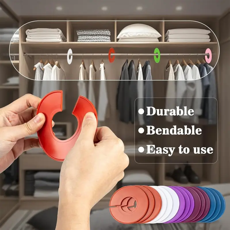 20 stück schrankteiler kleider organizer schrank organizer
