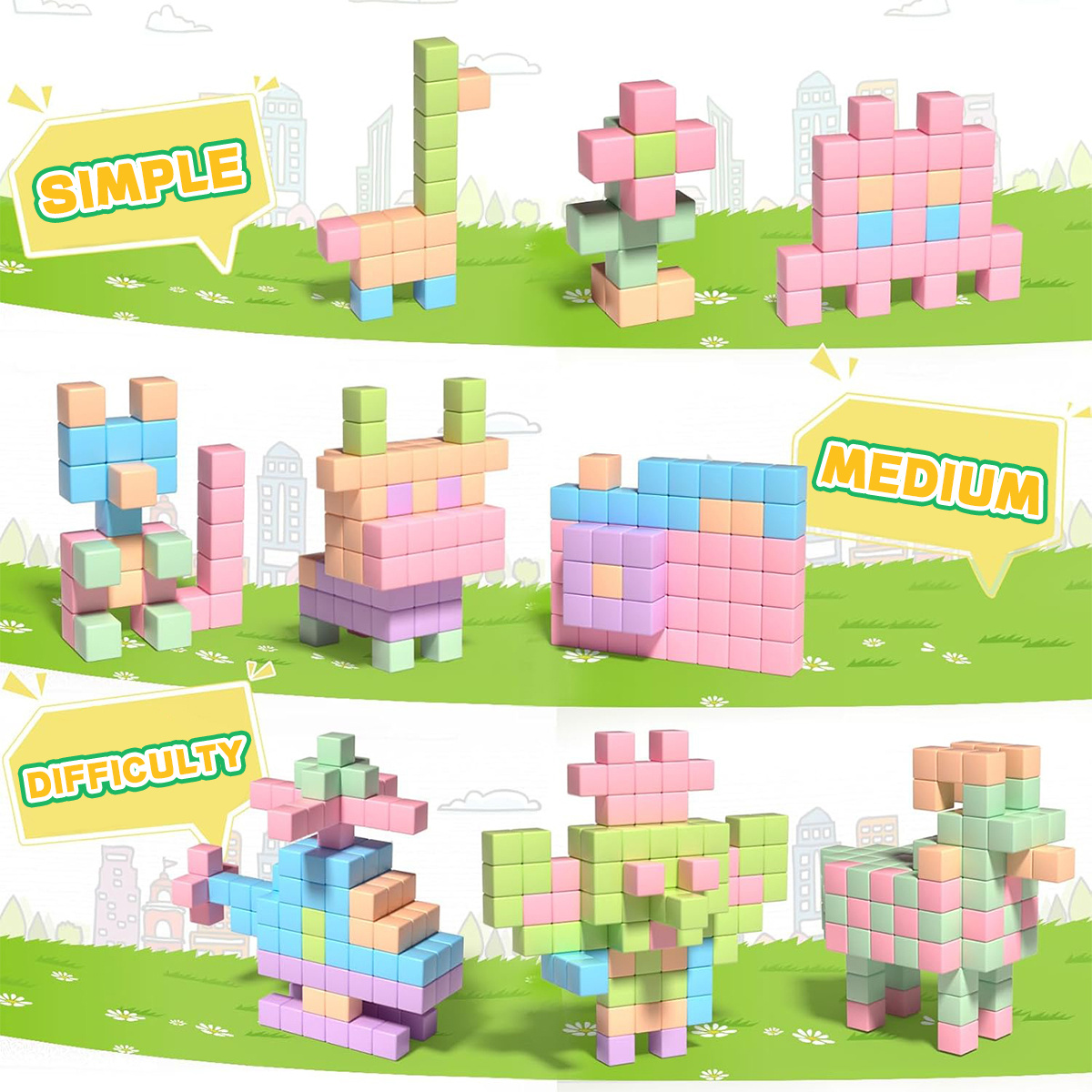 25pcs Magnetic Building Block Classroom Teaching Set