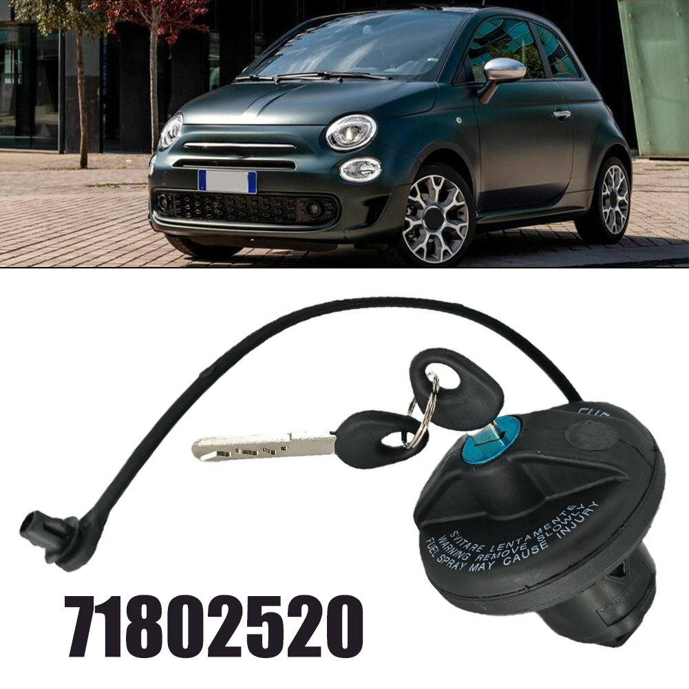 TEMU Car Lock Petrol Fuel Tank Cap With Lock And 2 Keys For Fiat 500 Punto For Evo 71802520 Automotive Additions