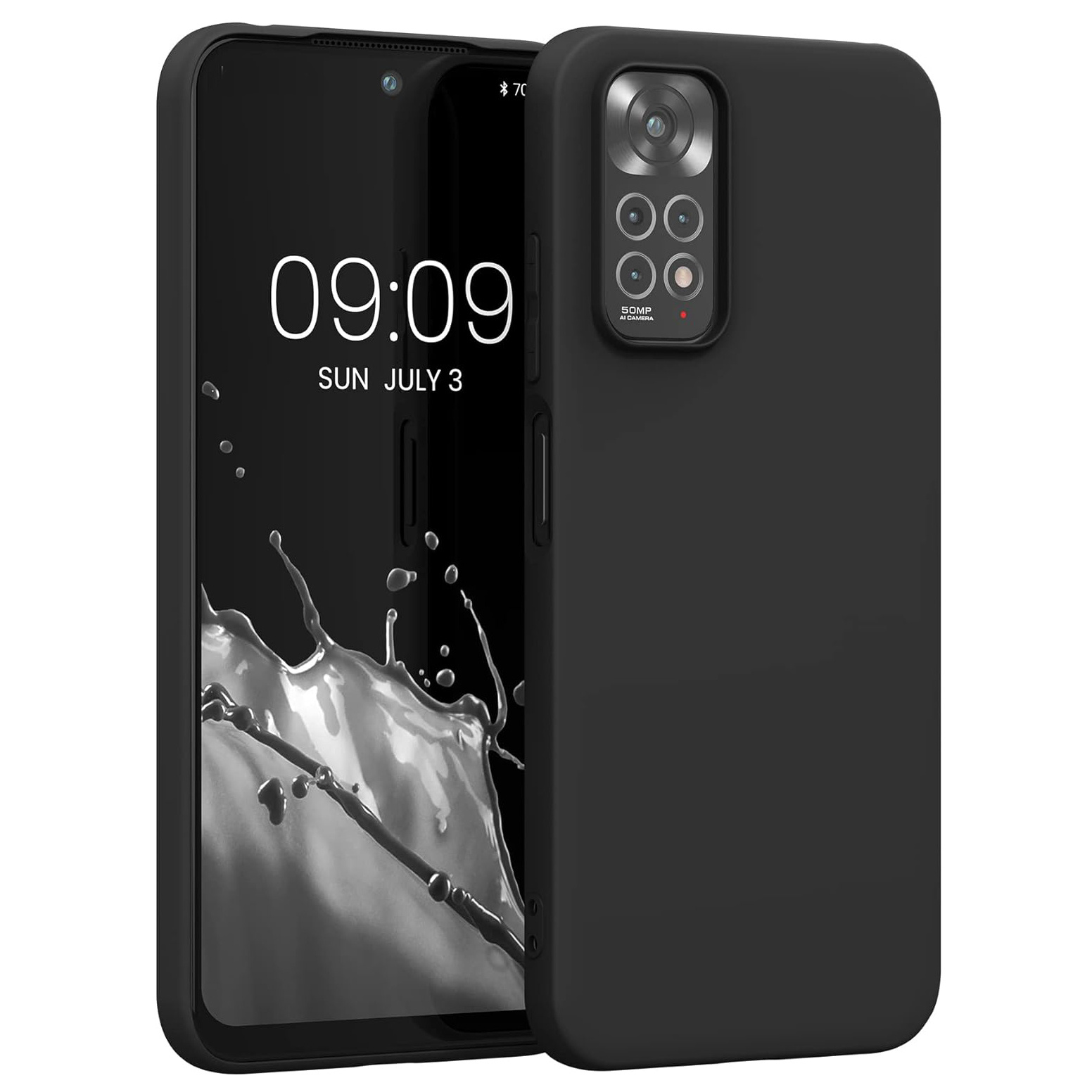 TEMU Phone Case - For Xiaomi Redmi Note 11 / Note 11s 4g Case Slim Shockproof Flexible Black Matt Soft Silicone Protective Phone Case Cover