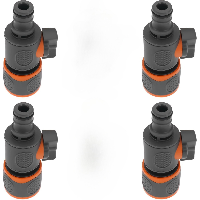 Image of Create Idea 4pcs Garden Hose Quick Connector Shut-off Valve End 16mm 94.7x44.2mm Applicable To 1/2 3/8 1/4 3/4 Inch Quick Connectors For Lawns Agriculture