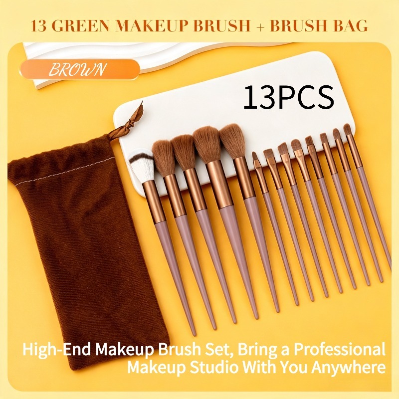 Conjunto Completo de Pincéis de Maquiagem Profissionais 9