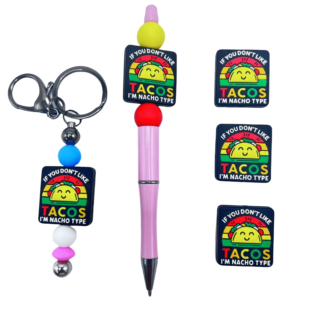 

5pcs For Diy Crafts, Pen & Keychain Accessories, No Required