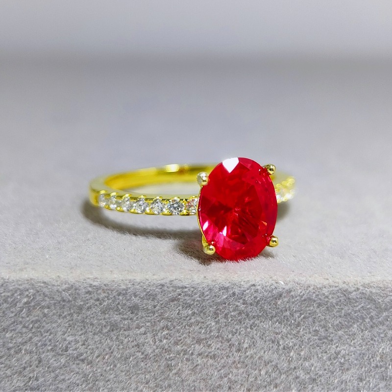 Women's 2/3 Carat Pigeon Egg Artificial Gemstones Ring