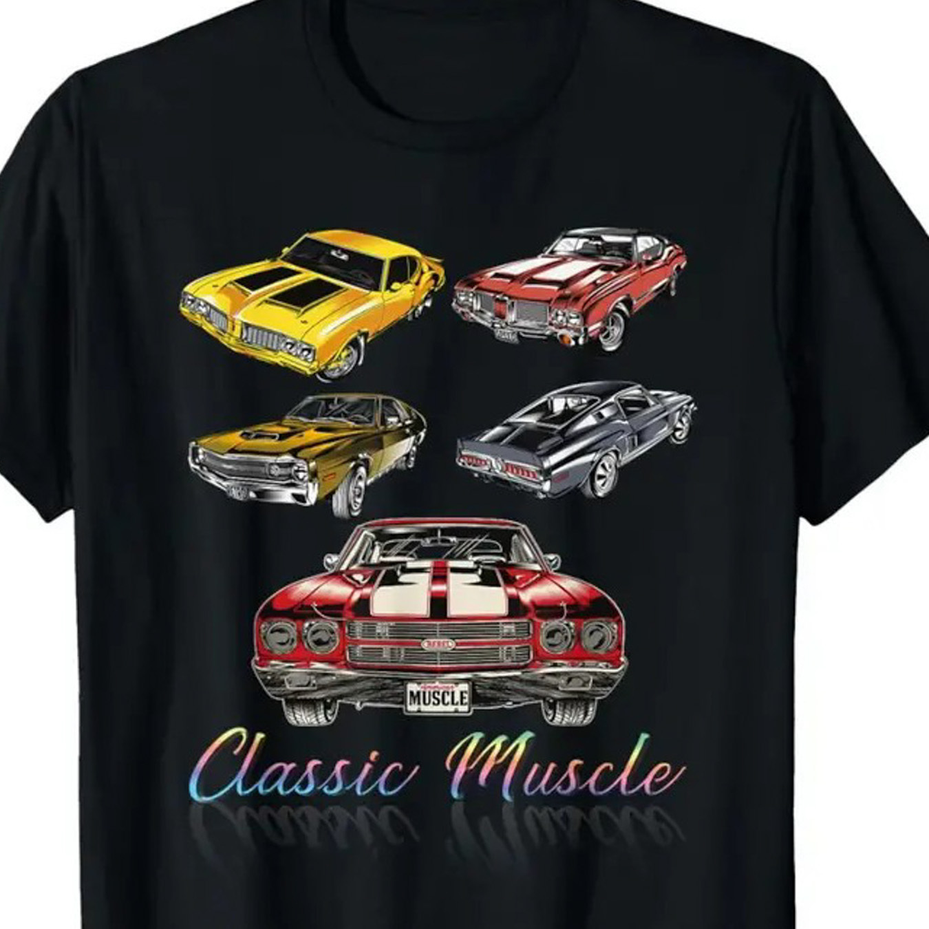 

1 , 100% , Car And Pattern , Round Sleeved T-, Pattern T-, Printed T-, -end T-