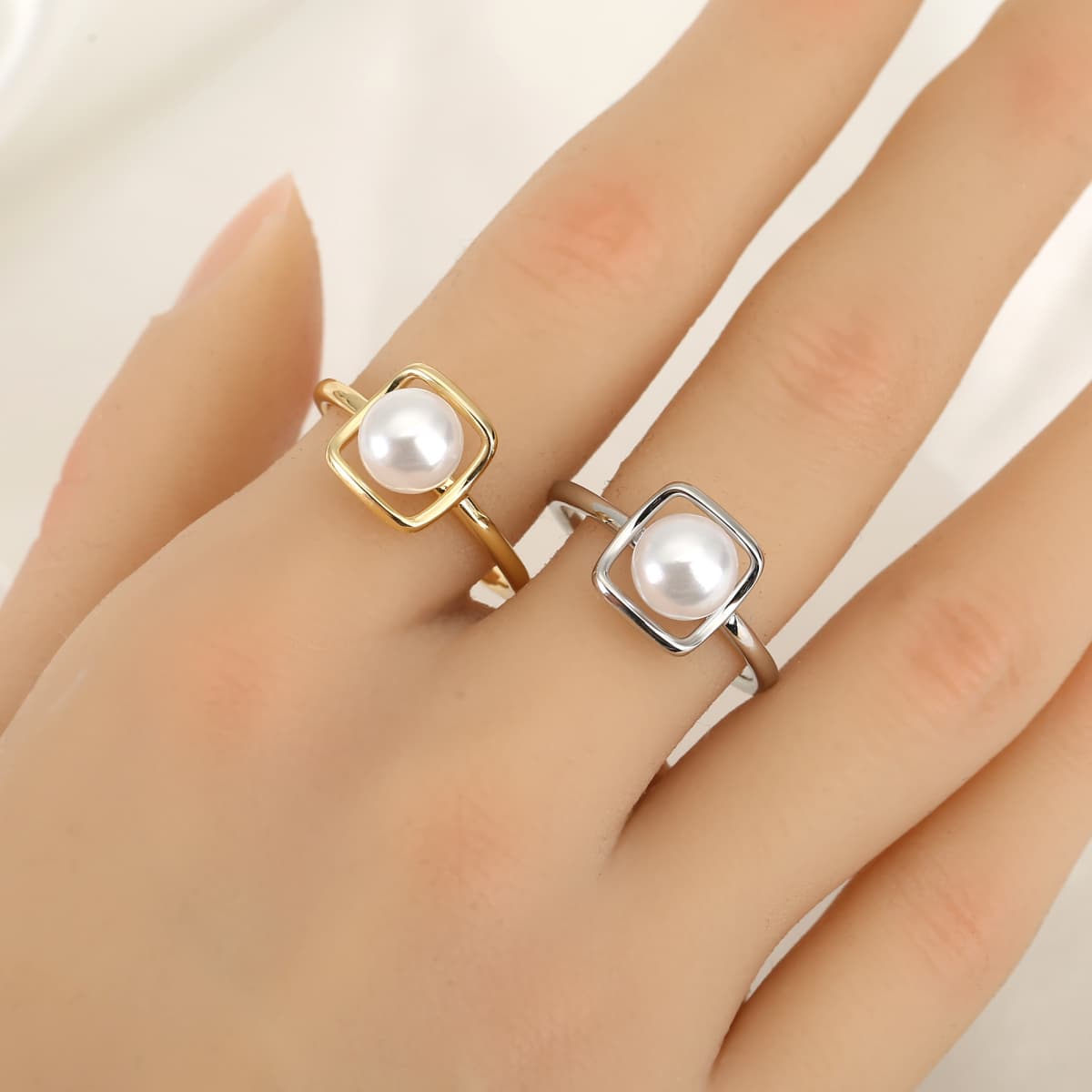 Unisex Copper Starlight Dotted Personalized Fashion Ring