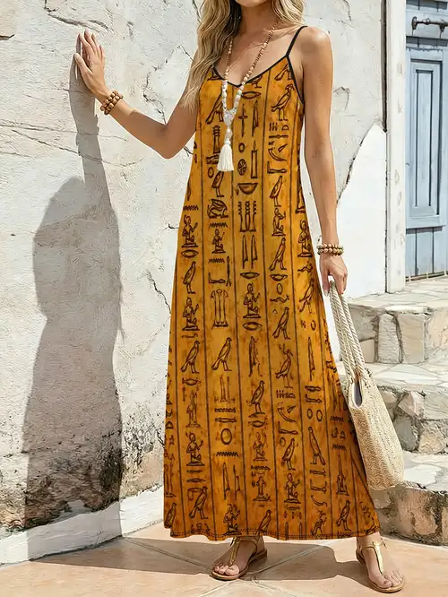 egyptian style maxi dress Egyptian Maxi Dress