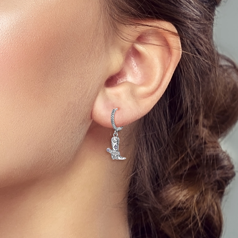 Women's Exquisite 925 Silver Denim Rhapsody Earrings, Unique Gift