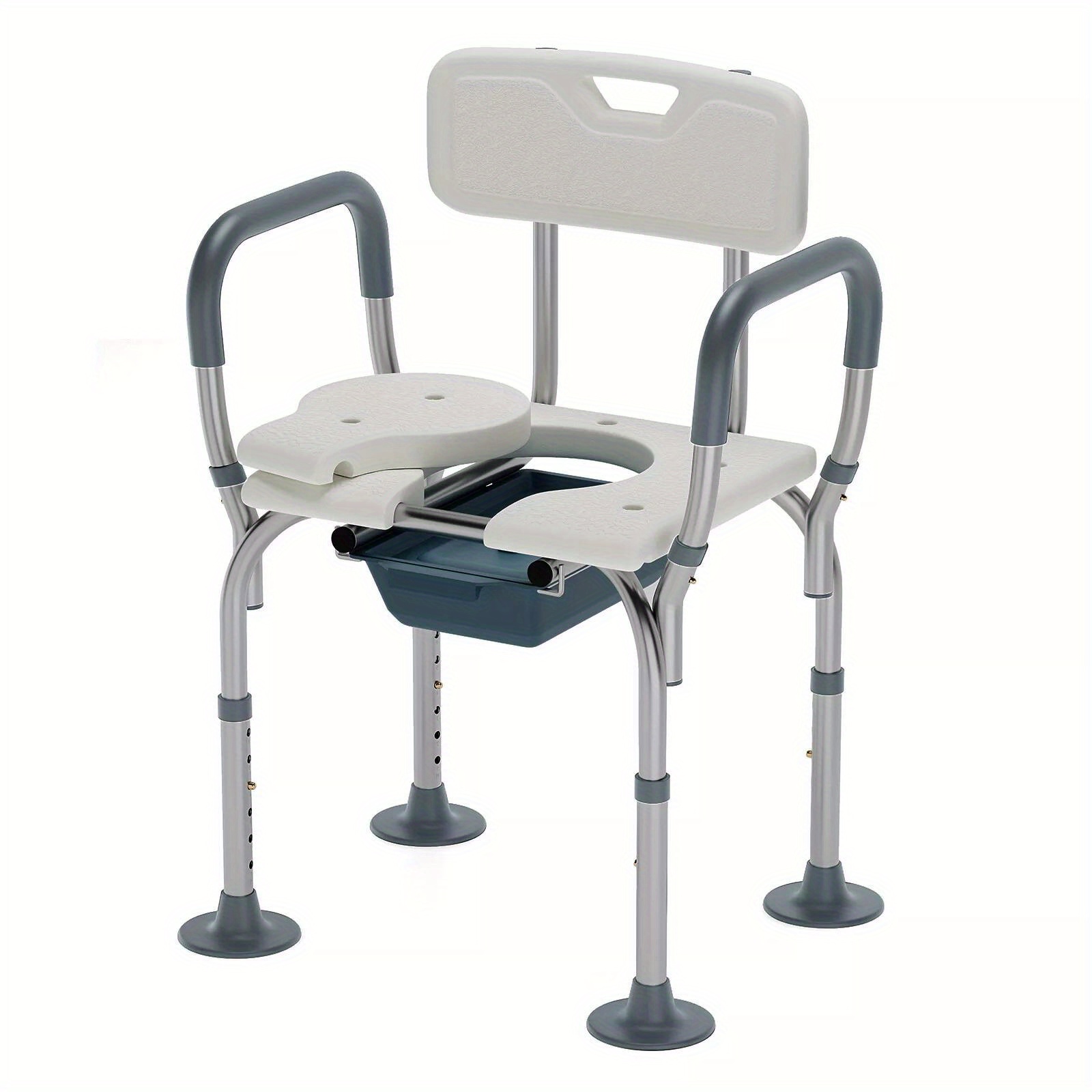 Altus Shower Chair With Commode Height Adjustable Aluminium Frame Altus