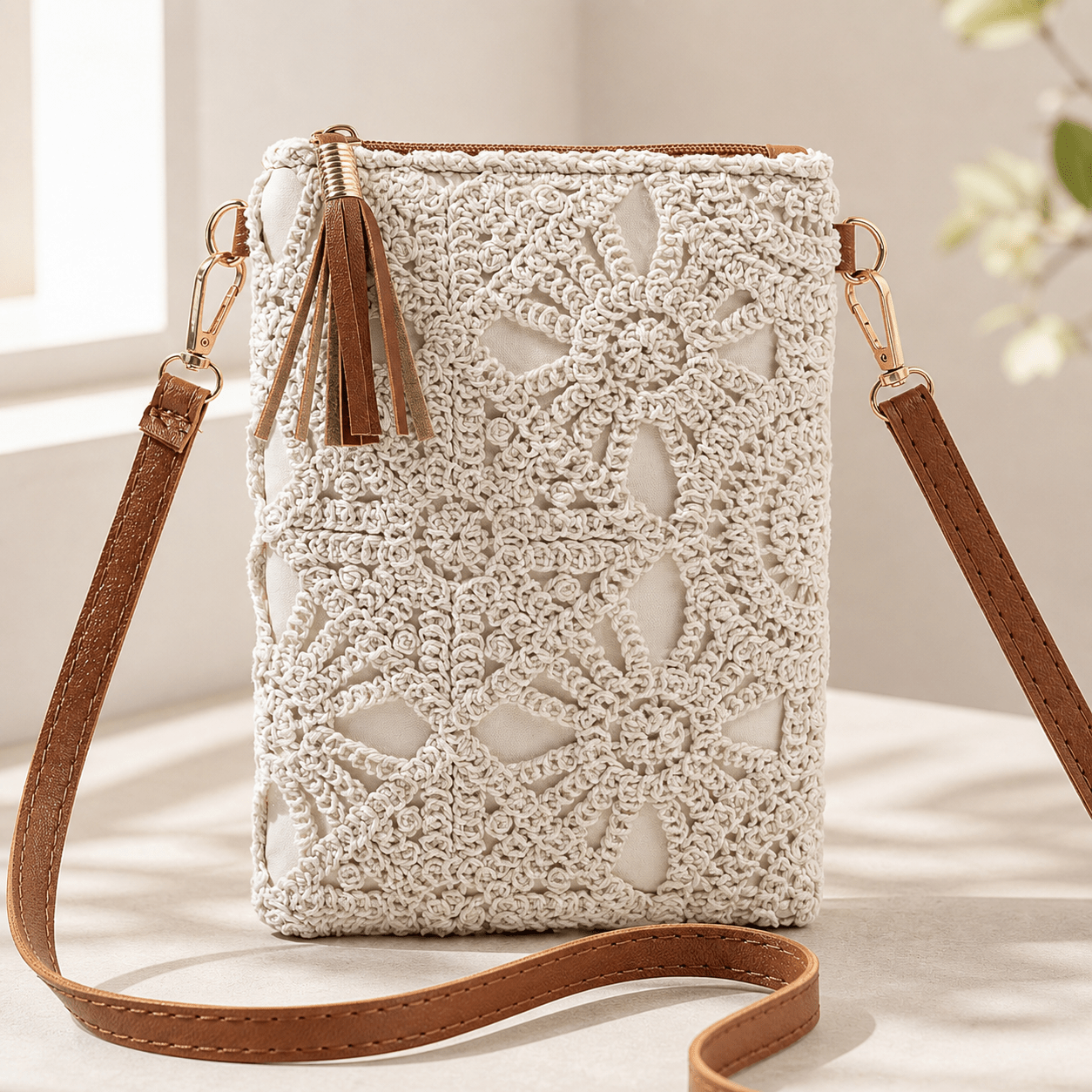 TEMU New Small Crossbody Bag For Women, Niche Beach Side Versatile Shoulder Bag, Fashionable Mini Square Envelope Bag