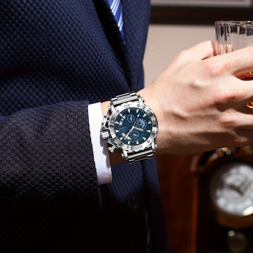 POEDAGAR Premium Business Style Men's Quartz Watch