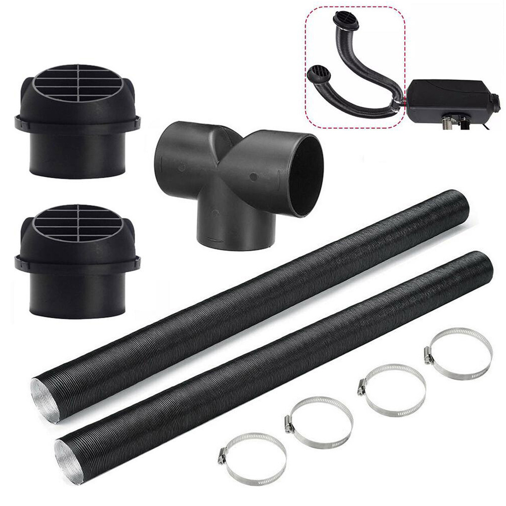 Abs Material Air Heater Inlet Duct Kit, 60mm, With T-piece, Warm Air Outlet, Ventilation Hose Clamp Heater