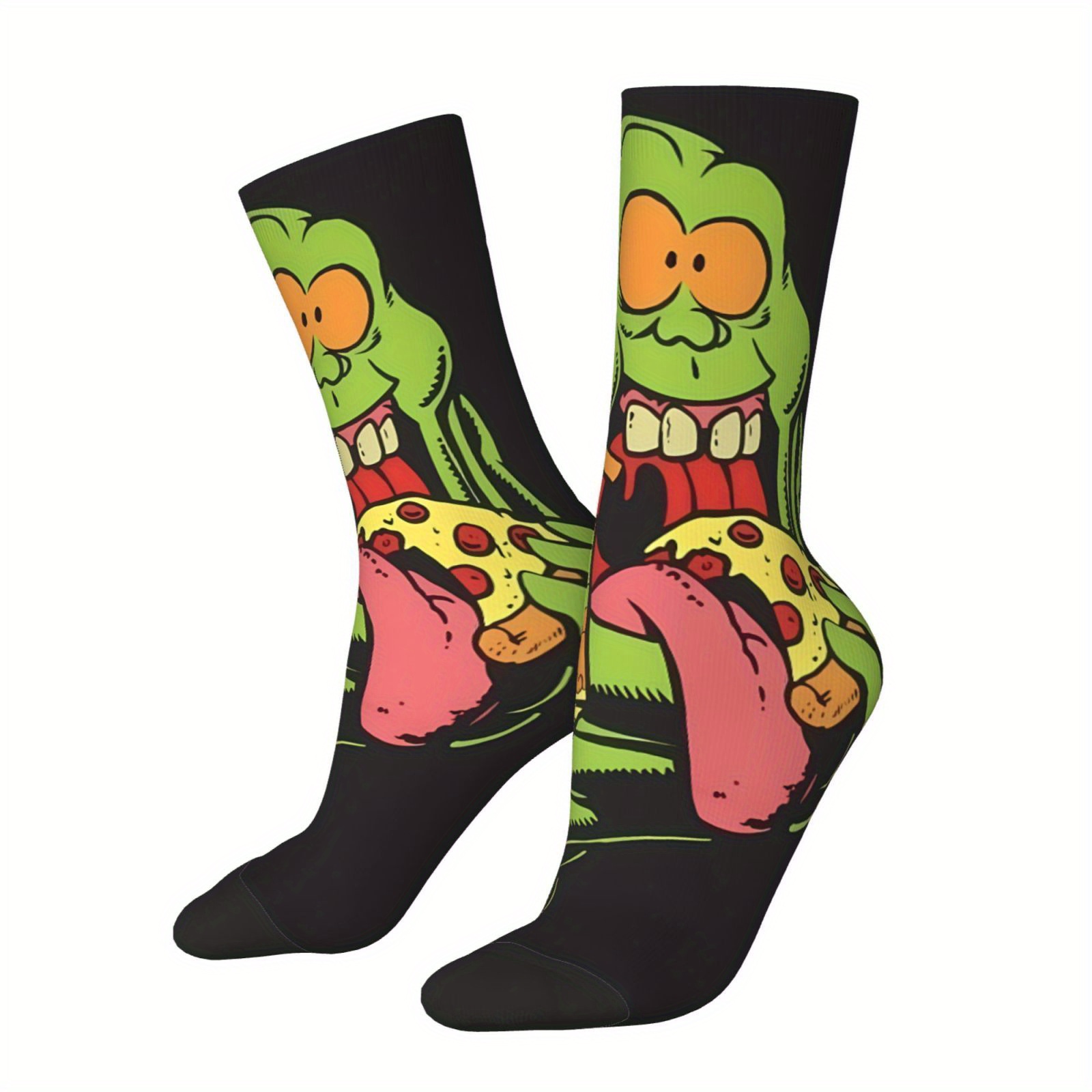 E-shop 1 Paar Unisex Novelty Crew Socken, Polyester & Spandex Mischung, Modisches Design